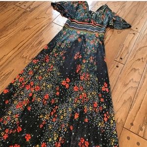 YVES JENNET long vintage maxi dress